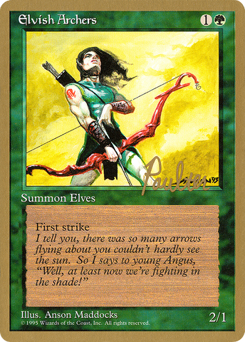 {R} Elvish Archers (Preston Poulter) [Pro Tour Collector Set][GB PTC PP243]