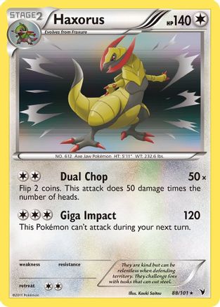 [PKM] Haxorus (88/101) [Black & White: Noble Victories]