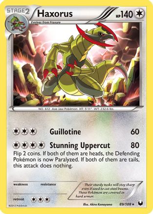 [PKM-R] Haxorus (89/108) [Black & White: Dark Explorers]