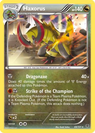[PKM-R] Haxorus (69/101) [Black & White: Plasma Blast]