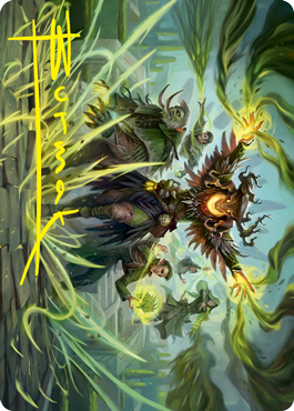 {A} Witherbloom Command Art Card (Gold-Stamped Signature) [Strixhaven: School of Mages Art Series][GS ASTX 045]