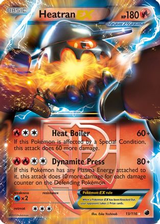 [PKM] Heatran EX (13/116) [Black & White: Plasma Freeze]