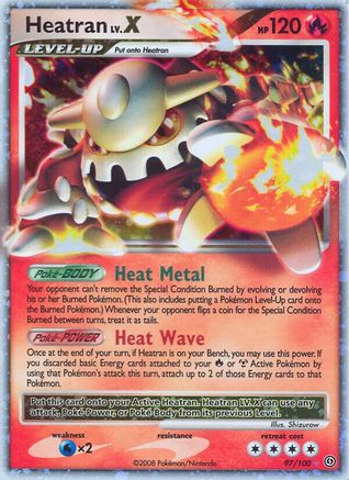 [PKM-R] Heatran LV.X (97/100) [Diamond & Pearl: Stormfront]