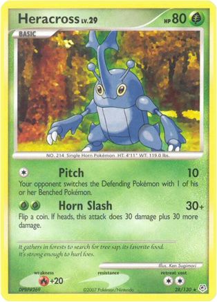 [PKM] Heracross (28/130) [Diamond & Pearl: Base Set]