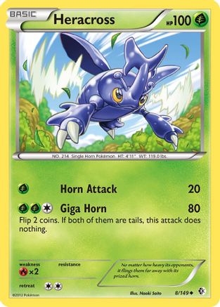 [PKM-C] Heracross (8/149) [Black & White: Boundaries Crossed]