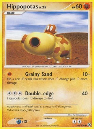 [PKM] Hippopotas (66/100) [Diamond & Pearl: Majestic Dawn]