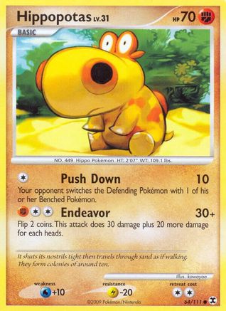[PKM] Hippopotas (64/111) [Platinum: Rising Rivals]