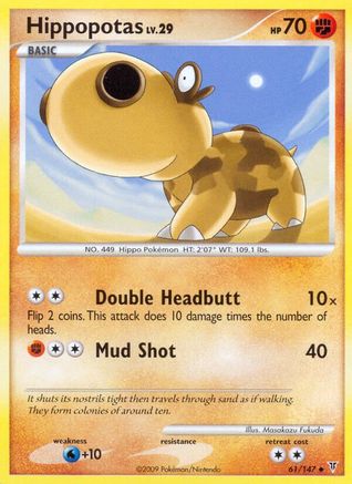 [PKM] Hippopotas (61/147) [Platinum: Supreme Victors]
