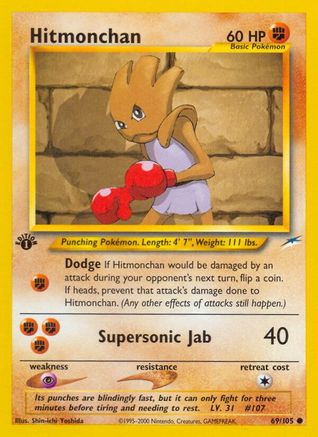 [PKM] Hitmonchan (69/105) [Neo Destiny 1st Edition]