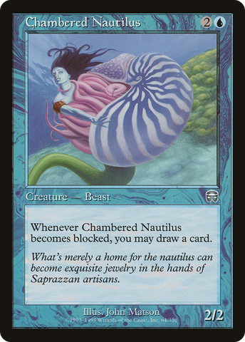 {C} Chambered Nautilus [Mercadian Masques][MMQ 064]