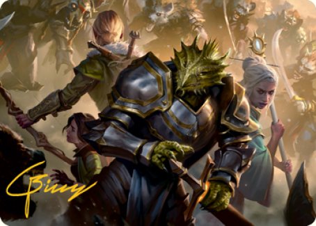 {A} You Come to the Gnoll Camp Art Card (Gold-Stamped Signature) [Dungeons & Dragons: Adventures in the Forgotten Realms Art Series][GS AAFR 042]