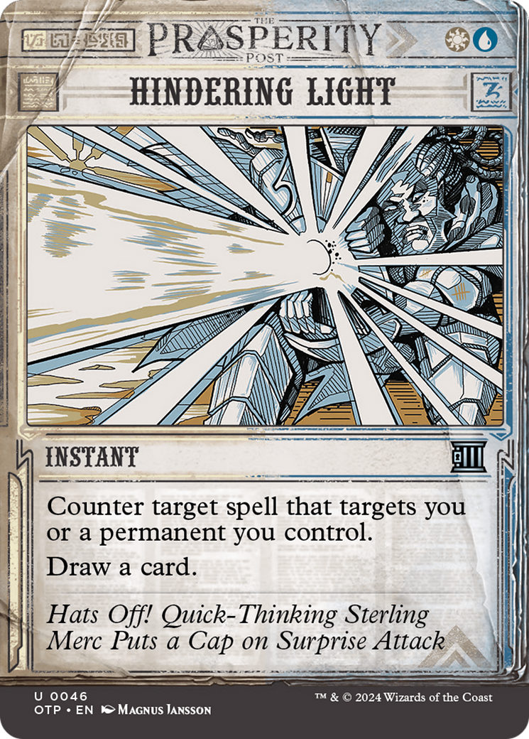 {C} Hindering Light [Outlaws of Thunder Junction: Breaking News][OTP 046]