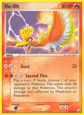 [PKM-R] Ho-Oh (27/115) (Stamped) [EX: Unseen Forces]