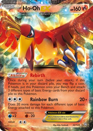 [PKM] Ho-Oh EX (22/124) [Black & White: Dragons Exalted]