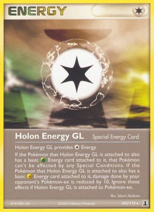 [PKM] Holon Energy GL (105/113) (Stamped) [EX: Delta Species]