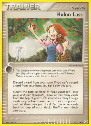 [PKM] Holon Lass (92/113) [EX: Delta Species]