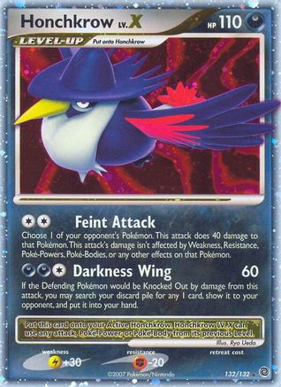 [PKM] Honchkrow LV.X (132/132) [Diamond & Pearl: Secret Wonders]