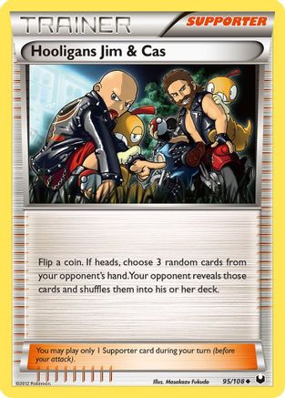 [PKM] Hooligans Jim & Cas (95/108) [Black & White: Dark Explorers]