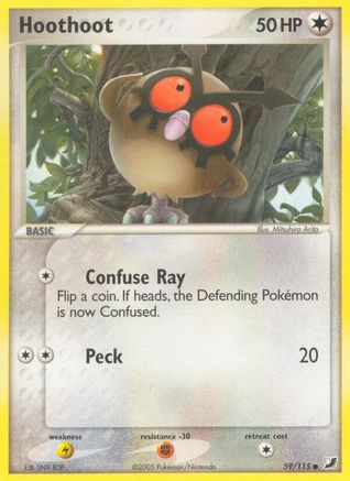 [PKM] Hoothoot (59/115) [EX: Unseen Forces]