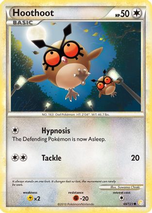 [PKM] Hoothoot (66/123) [HeartGold & SoulSilver: Base Set]
