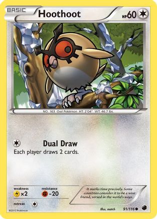 [PKM] Hoothoot (91/116) [Black & White: Plasma Freeze]
