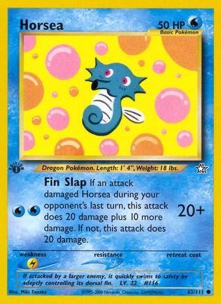 [PKM] Horsea (62/111) [Neo Genesis 1st Edition]