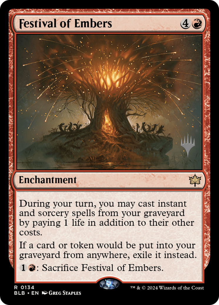 {@R} Festival of Embers (Promo Pack) [Bloomburrow Promos][PP BLB 134]