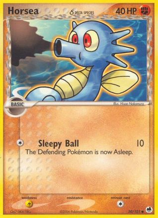 [PKM-C] Horsea (50/101) (Delta Species) (Stamped) [EX: Dragon Frontiers]