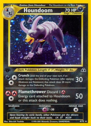[PKM-R] Houndoom (4/75) [Neo Discovery 1st Edition]