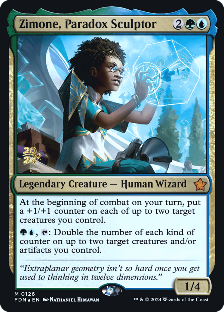 {@R} Zimone, Paradox Sculptor [Foundations Prerelease Promos][PR FDN 126]