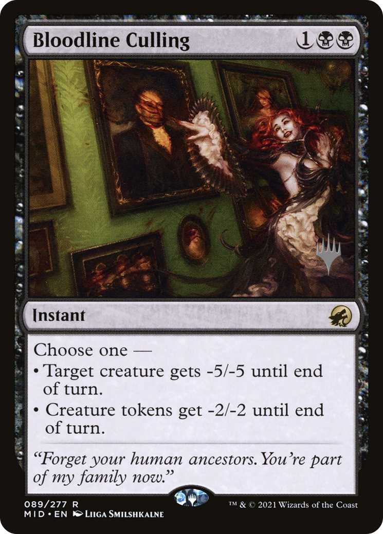 {R} Bloodline Culling (Promo Pack) [Innistrad: Midnight Hunt Promo Pack][PP MID 089]