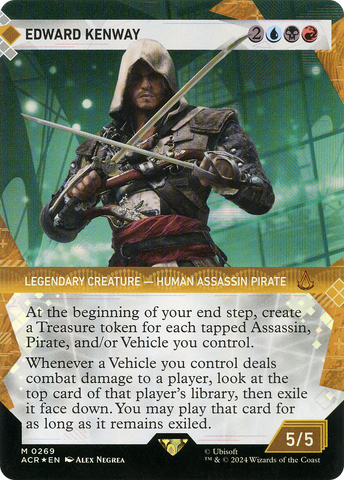 {R} Edward Kenway (Showcase) (Textured Foil) [Assassin's Creed][ACR 269]