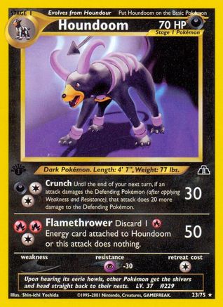 [PKM-R] Houndoom (23/75) [Neo Discovery 1st Edition]