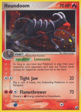 [PKM] Houndoom (7/115) (Stamped) [EX: Unseen Forces]