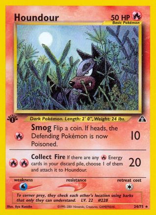 [PKM] Houndour (24/75) [Neo Discovery 1st Edition]