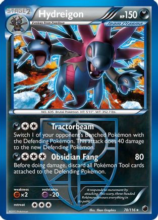 [PKM] Hydreigon (78/116) [Black & White: Plasma Freeze]