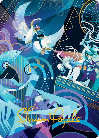 {A} Errant and Giada Art Card (Gold-Stamped Signature) [March of the Machine Art Series][GS AMOM 059]