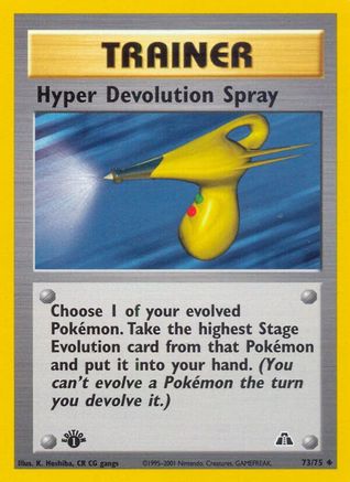 [TR] Hyper Devolution Spray (73/75) [Neo Discovery 1st Edition]
