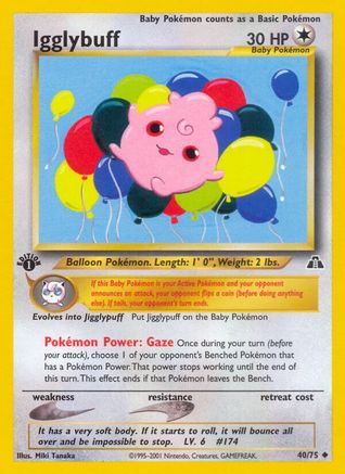 [PKM] Igglybuff (40/75) [Neo Discovery 1st Edition]