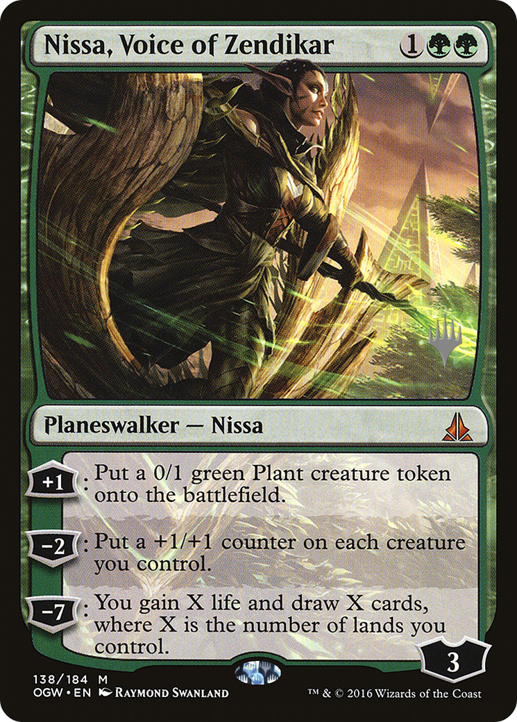{R} Nissa, Voice of Zendikar (Promo Pack) [Oath of the Gatewatch Promos][PP OGW 138]