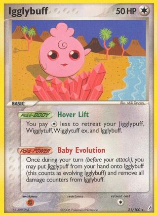 [PKM] Igglybuff (21/100) (Stamped) [EX: Crystal Guardians]