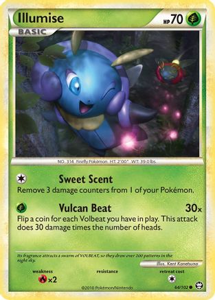 [PKM] Illumise (64/102) [HeartGold & SoulSilver: Triumphant]