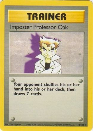 [TR] Imposter Professor Oak (73/102) [Base Set Unlimited]
