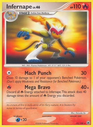 [PKM] Infernape (22/100) [Diamond & Pearl: Majestic Dawn]