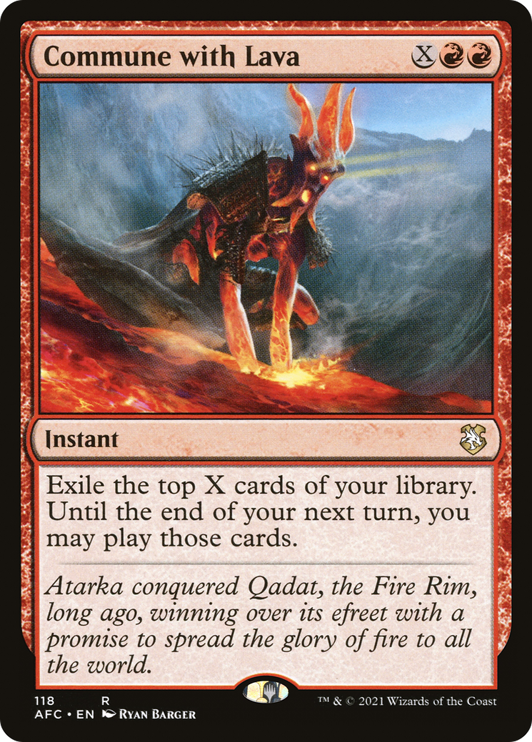 {R} Commune with Lava [Dungeons & Dragons: Adventures in the Forgotten Realms Commander][AFC 118]