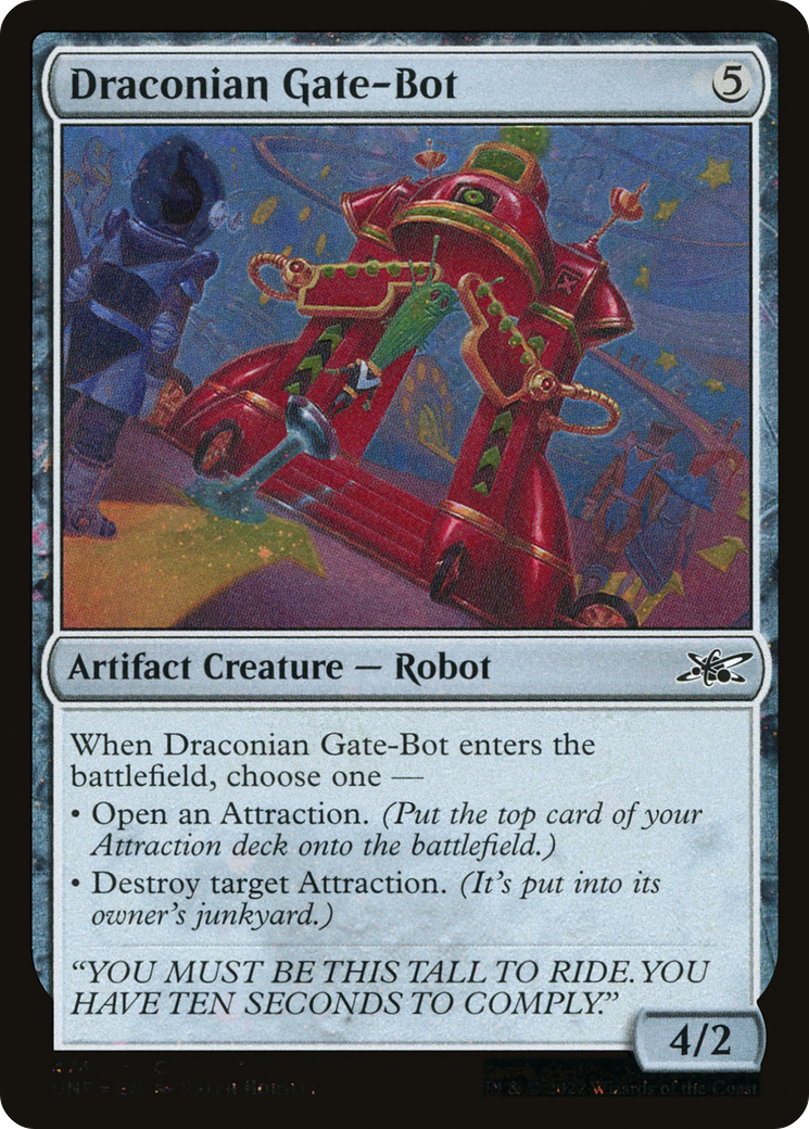 {C} Draconian Gate-Bot (Galaxy Foil) [Unfinity][UNF 474]