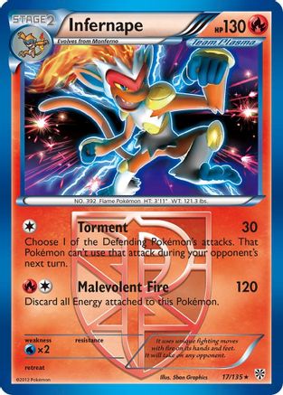 [PKM-R] Infernape (17/135) [Black & White: Plasma Storm]