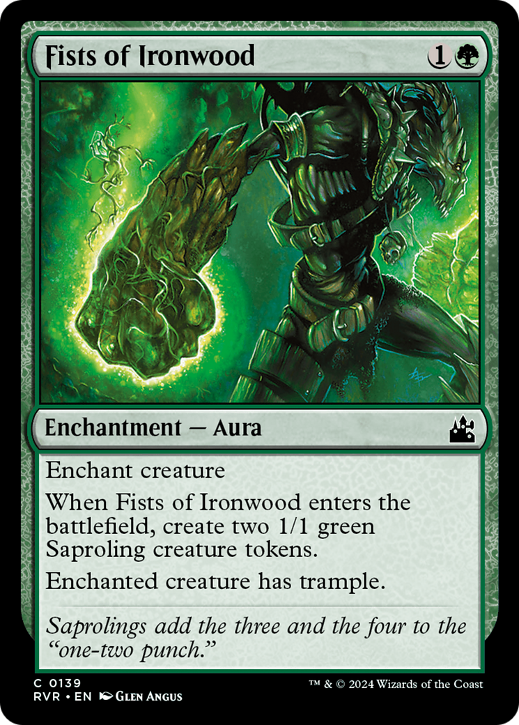 {C} Fists of Ironwood [Ravnica Remastered][RVR 139]