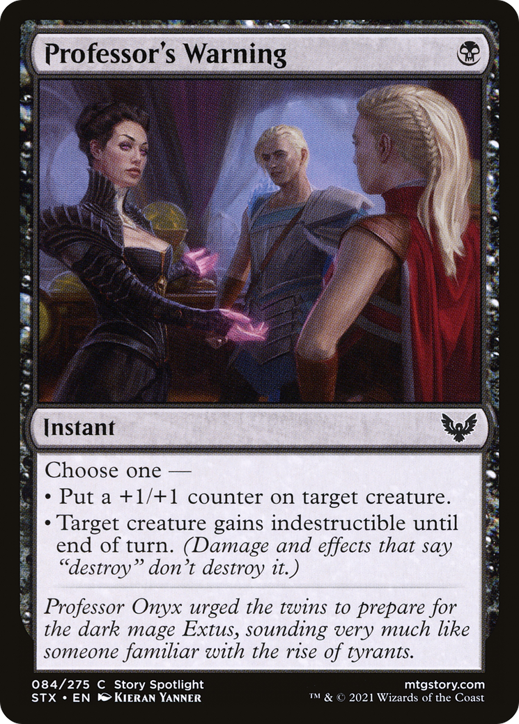 {C} Professor's Warning [Strixhaven: School of Mages][STX 084]