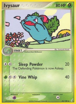 [PKM] Ivysaur (34/100) (Stamped) [EX: Crystal Guardians]